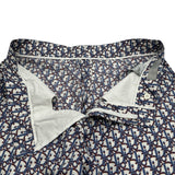 クリスチャン・ディオール Christian Dior オブリーク総柄シルクハーフパンツ 013C121A4751 ブルー シルク メンズ その他ボトムス