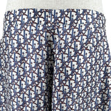 クリスチャン・ディオール Christian Dior オブリーク総柄シルクハーフパンツ 013C121A4751 ブルー シルク メンズ その他ボトムス