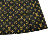 ルイ・ヴィトン LOUIS VUITTON モノグラムイディールウールシルクミニスカート FHSK08 ブラウン ウール レディース ミニスカート