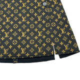 ルイ・ヴィトン LOUIS VUITTON モノグラムイディールウールシルクミニスカート FHSK08 ブラウン ウール レディース ミニスカート