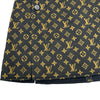 ルイ・ヴィトン LOUIS VUITTON モノグラムイディールウールシルクミニスカート FHSK08 ブラウン ウール レディース ミニスカート