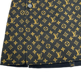 ルイ・ヴィトン LOUIS VUITTON モノグラムイディールウールシルクミニスカート FHSK08 ブラウン ウール レディース ミニスカート