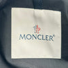 モンクレール MONCLER EBIHENS プリーツロングトレンチコート ブラック コットン レディース トレンチコート