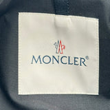 モンクレール MONCLER EBIHENS プリーツロングトレンチコート ブラック コットン レディース トレンチコート