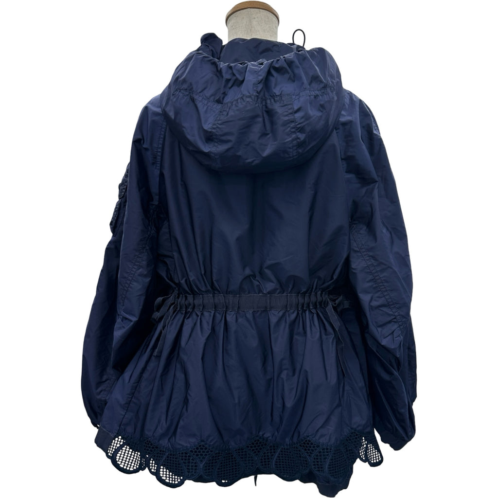 MONCLER ナイロンジャケット フリル ネイビー モンクレール MONCLER BONNIEUX ナイロンジャケット ネイビー ナイロン