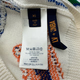 ルイ・ヴィトン LOUIS VUITTON ×NBA レタークルーネックニットセーター HLN10W アイボリー ウール レディース セーター