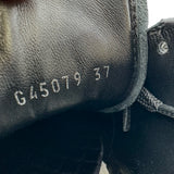 シャネル CHANEL ココマーク レザーローカット スニーカー G45079 ブラック レザー レディース スニーカー
