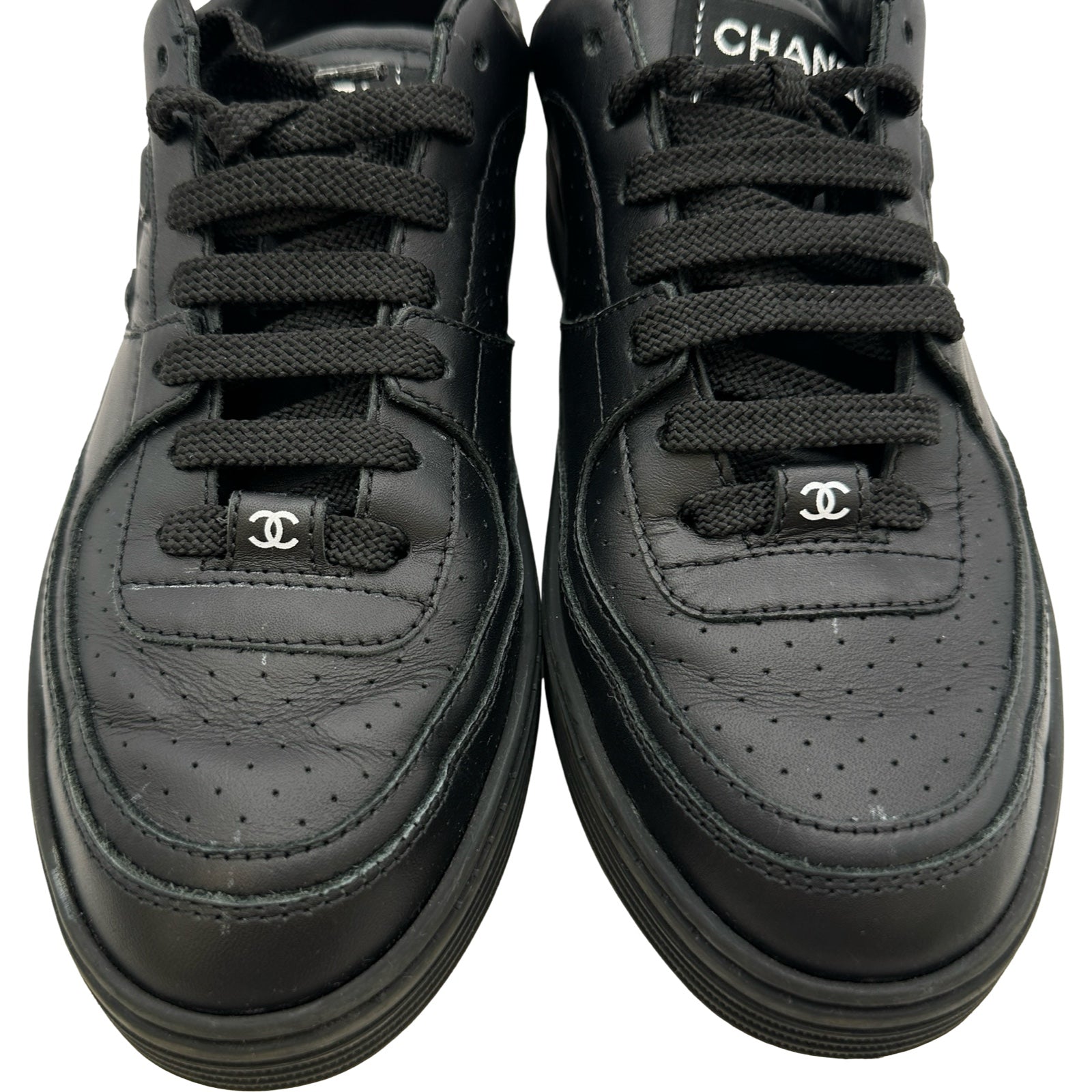 シャネル CHANEL ココマーク レザーローカット スニーカー G45079