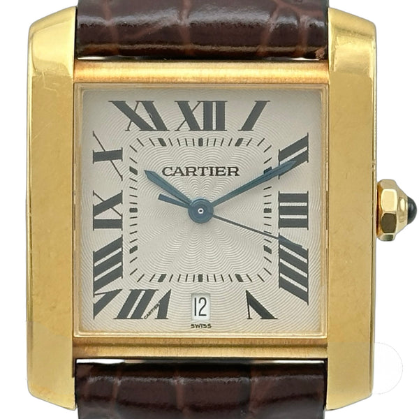 カルティエ タンクフランセーズ LM 希少 自動巻き メンズ レディース 腕時計 カルティエ Cartier タンクフランセーズ LM W5000156 アイボリー