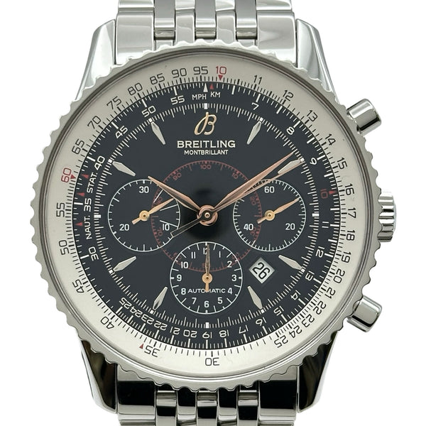 ブライトリング ナビタイマー モンブリラン メンズ 自動巻 中古品(06065) ブライトリング BREITLING ナビタイマーモンブリラン A41370 ブラック