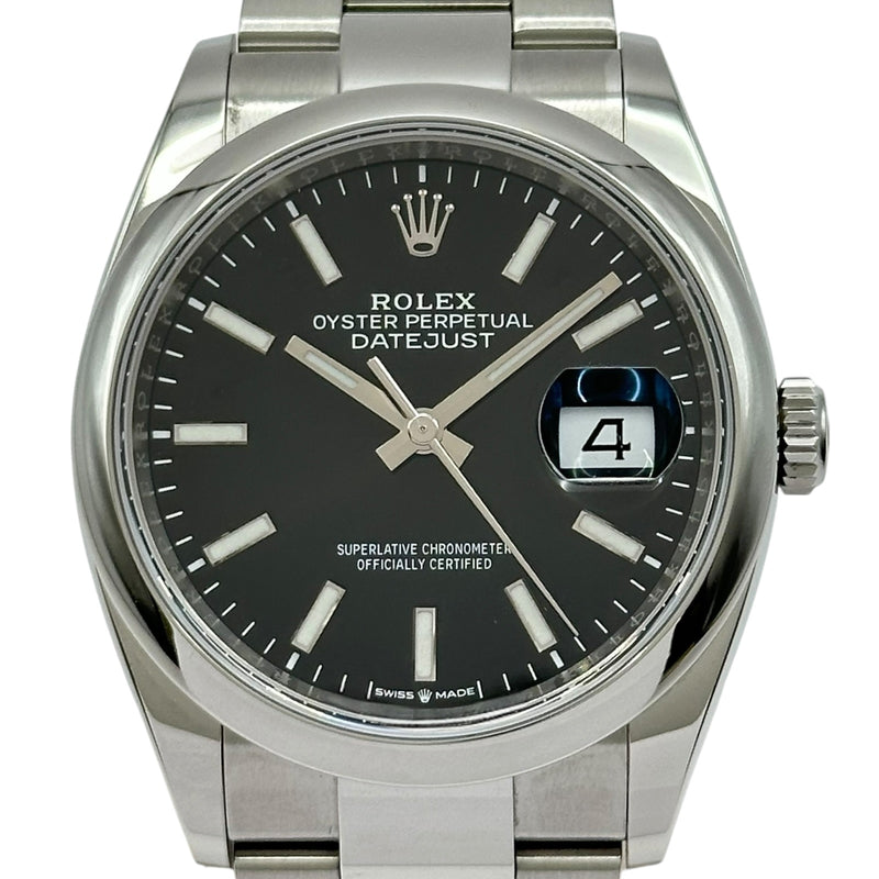 ロレックス ROLEX デイトジャスト36 126200 ブラック ステンレス 