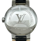 ルイ・ヴィトン LOUIS VUITTON タンブール ムーンディヴァイン PM QA017 ホワイトシェル ステンレススチール クオーツ レディース 腕時計