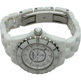シャネル CHANEL J12 33MM H1628 ホワイト セラミック クオーツ レディース 腕時計