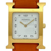エルメス HERMES Hウォッチ HH1.501 ホワイト ゴールドプレーテッド/ステンレススチール クオーツ ユニセックス 腕時計