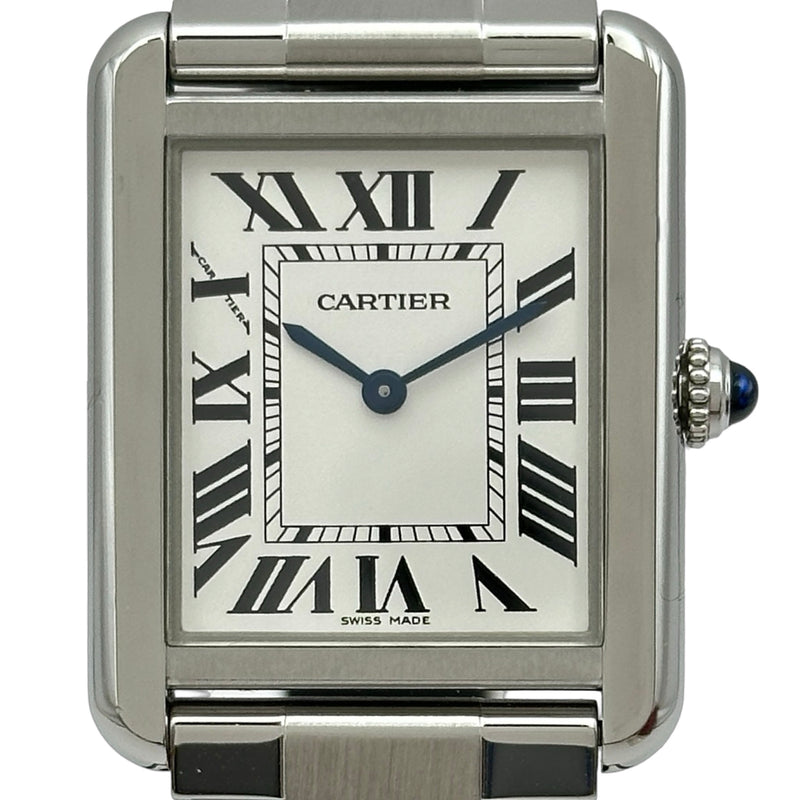 カルティエ タンクソロ用 3コマ シルバー　ステンレス カルティエ Cartier タンクソロ SM W5200013 シルバー ステンレス