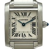 カルティエ Cartier タンクフランセーズ SM W51008Q3 アイボリー ステンレススチール クオーツ レディース 腕時計
