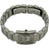 カルティエ Cartier タンクフランセーズ SM W51008Q3 アイボリー ステンレススチール クオーツ レディース 腕時計