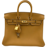 エルメス HERMES バーキン25 W刻印 ナチュラルサブレ ゴールド金具 トゴ レディース ハンドバッグ