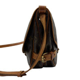 ルイ・ヴィトン LOUIS VUITTON ソミュール30 M42256 ブラウン モノグラム/レザー レディース ショルダーバッグ