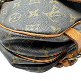 ルイ・ヴィトン LOUIS VUITTON ソミュール30 M42256 ブラウン モノグラム/レザー レディース ショルダーバッグ