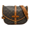 ルイ・ヴィトン LOUIS VUITTON ソミュール30 M42256 ブラウン モノグラム/レザー レディース ショルダーバッグ