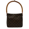 ルイ・ヴィトン LOUIS VUITTON ルーピングMM M51146 ブラウン モノグラム/レザー レディース ショルダーバッグ