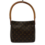 ルイ・ヴィトン LOUIS VUITTON ルーピングMM M51146 ブラウン モノグラム/レザー レディース ショルダーバッグ