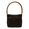 ルイ・ヴィトン LOUIS VUITTON ルーピングMM M51146 ブラウン モノグラム/レザー レディース ショルダーバッグ