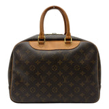 ルイ・ヴィトン LOUIS VUITTON ドーヴィル M47270 ブラウン モノグラム/レザー レディース ハンドバッグ