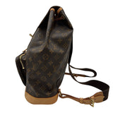 ルイ・ヴィトン LOUIS VUITTON モンスリGM M51135 ブラウン モノグラム/レザー レディース リュック・デイパック