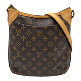 ルイ・ヴィトン LOUIS VUITTON オデオンPM M56390 ブラウン モノグラム/レザー レディース ショルダーバッグ