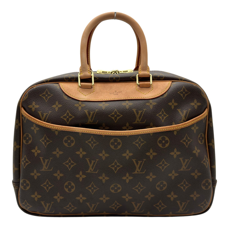 ルイヴィトン モノグラム ドーヴィル ハンドバッグ M47270 ネームタグ ルイ・ヴィトン LOUIS VUITTON ドーヴィル M47270 ブラウン モノグラム
