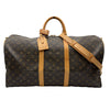 ルイ・ヴィトン LOUIS VUITTON キーポル・バンドリエール55 M41414 ブラウン モノグラム/レザー メンズ ボストンバッグ