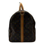ルイ・ヴィトン LOUIS VUITTON キーポル・バンドリエール55 M41414 ブラウン モノグラム/レザー メンズ ボストンバッグ