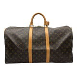 ルイ・ヴィトン LOUIS VUITTON キーポル・バンドリエール55 M41414 ブラウン モノグラム/レザー メンズ ボストンバッグ