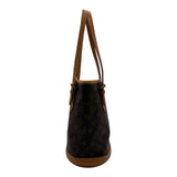ルイ・ヴィトン LOUIS VUITTON バケットPM M42238 ブラウン モノグラム/レザー レディース トートバッグ