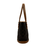 ルイ・ヴィトン LOUIS VUITTON バケットPM M42238 ブラウン モノグラム/レザー レディース トートバッグ