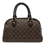 ルイ・ヴィトン LOUIS VUITTON ドゥオモ N60008 ブラウン ダミエ/レザー レディース ハンドバッグ