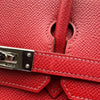 エルメス HERMES バーキン25 □J刻印 ルージュガランス シルバー金具 トゴ レディース ハンドバッグ