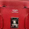 エルメス HERMES バーキン25 □J刻印 ルージュガランス シルバー金具 トゴ レディース ハンドバッグ