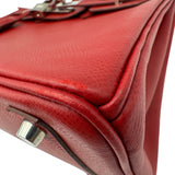 エルメス HERMES バーキン25 □J刻印 ルージュガランス シルバー金具 トゴ レディース ハンドバッグ