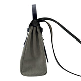 エルメス HERMES エールバッグジップPM Z刻 エクリュ/ブルーサフィール シルバー金具 トワル/ハンター レディース ショルダーバッグ