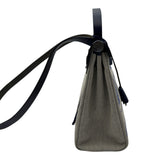 エルメス HERMES エールバッグジップPM Z刻 エクリュ/ブルーサフィール シルバー金具 トワル/ハンター レディース ショルダーバッグ