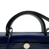 エルメス HERMES エールバッグジップPM Z刻 エクリュ/ブルーサフィール シルバー金具 トワル/ハンター レディース ショルダーバッグ