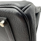 エルメス HERMES バーキン35 W刻 ブラック シルバー金具 トゴ レディース ハンドバッグ