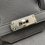 エルメス HERMES バーキン35 W刻 ブラック シルバー金具 トゴ レディース ハンドバッグ