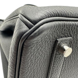 エルメス HERMES バーキン35 W刻 ブラック シルバー金具 トゴ レディース ハンドバッグ