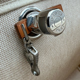 エルメス HERMES エールバッグMM □C刻 アイボリー/ゴールド トワル/ハンター レディース ショルダーバッグ