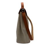 エルメス HERMES エールバッグMM □C刻 アイボリー/ゴールド トワル/ハンター レディース ショルダーバッグ