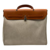 エルメス HERMES エールバッグMM □C刻 アイボリー/ゴールド トワル/ハンター レディース ショルダーバッグ